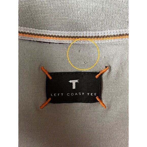 Left Coast Tee Mens 1/4 Zip Pullover Long Sleeve Casual Shirt Medium Purple - Picture 5 of 10